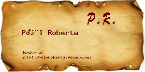 Pál Roberta névjegykártya